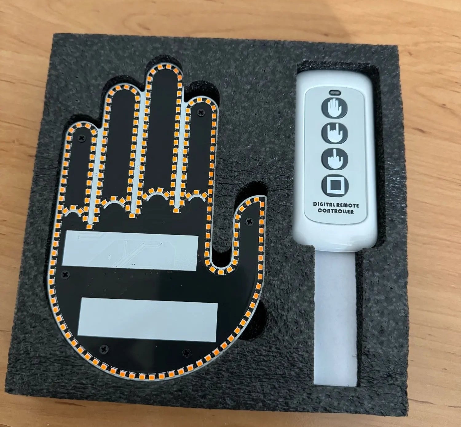 BackHand wireless remote in hand