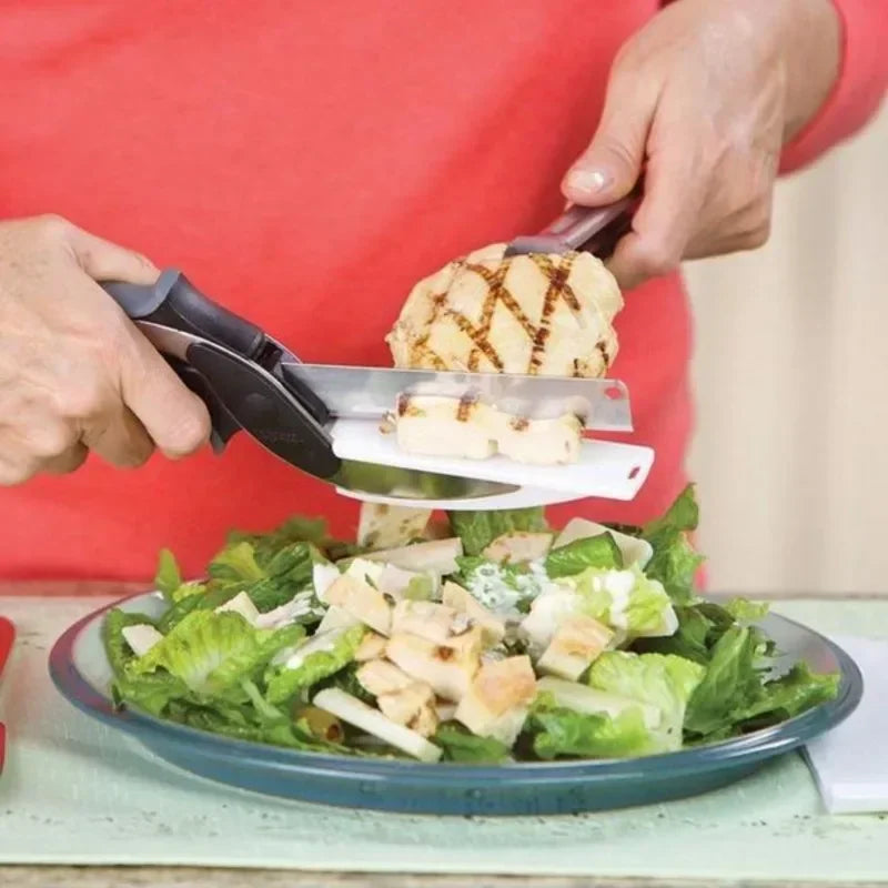 2-in-1 Knife Scissors for Food